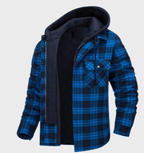 STENLEY - Casaco Masculino de Inverno com Estampa de Xadrez Robust