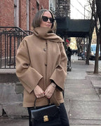 Casaco Oversized de Lã Elara - Luxo e Conforto