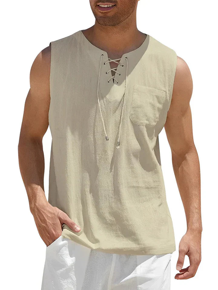 Ryne | Camisola de Verão Confortável Sem Mangas para Homens