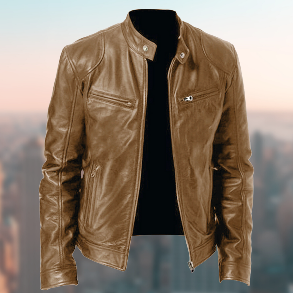 JACK - Jaqueta de Couro Autêntico Masculina