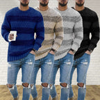 LAVINO - Suéter Listrado de Malha Masculino