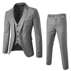 Conjunto Masculino de Três Peças Ajustado | Roupas Profissionais
