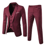 Conjunto Masculino de Três Peças Ajustado | Roupas Profissionais