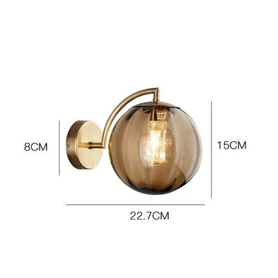 Applique de Parede Luxuoso em Vidro - CrystalGlow