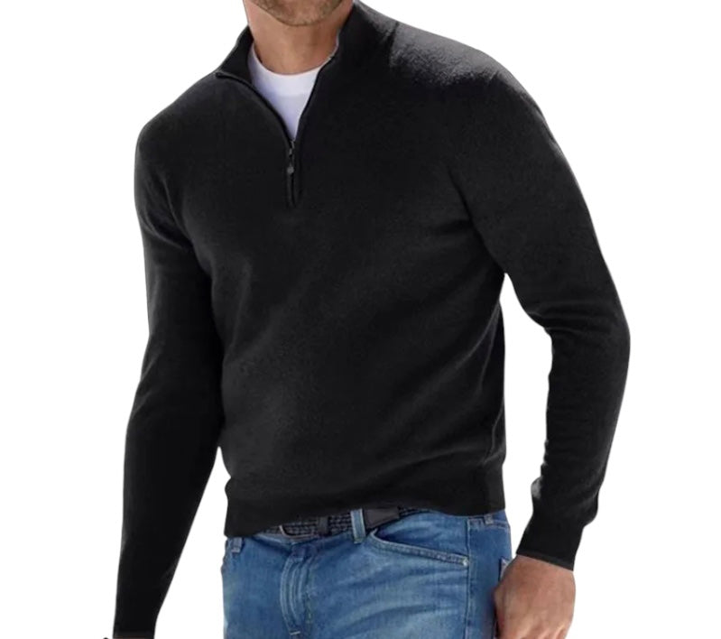 LIVAA - Pullover Masculino com Zíper Frontal