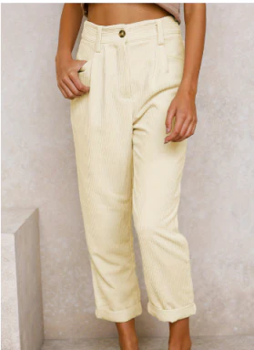 Bellarose | Elegantes Calças de Corda Femininas