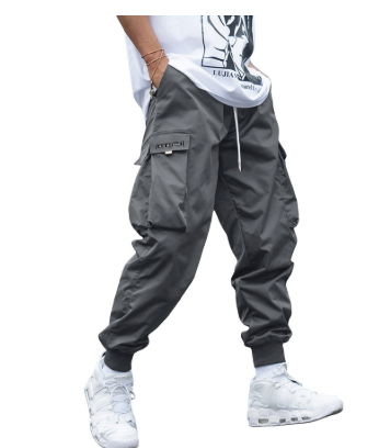 Calças Cargo Jogger Masculinas com Punhos Elásticos