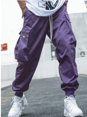 Calças Cargo Jogger Masculinas com Punhos Elásticos