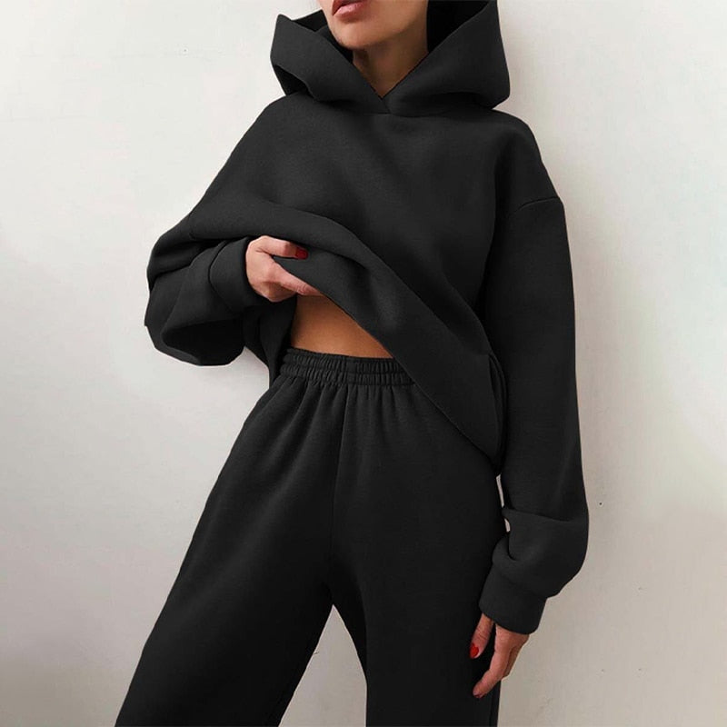 Conjunto de Moletom Feminino – Toque Confortável e Suave