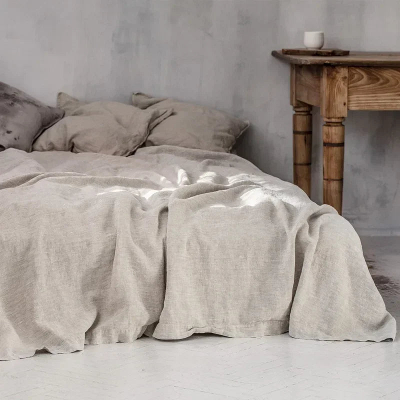Aurenith - Conjunto de Cama em Linho Leve e Arejável