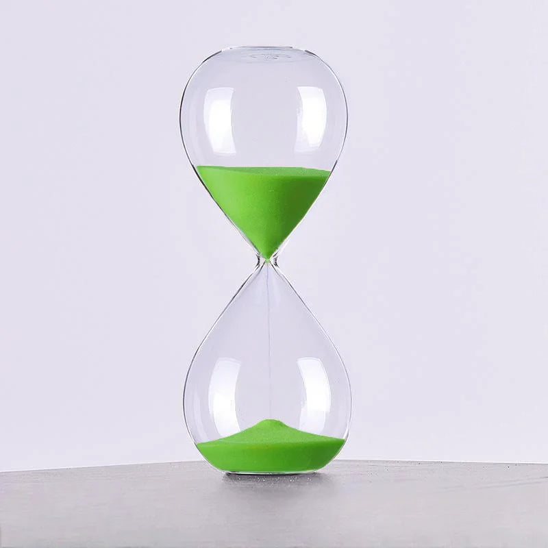 Relógio de Areia Minimalista para a Sua Decoração