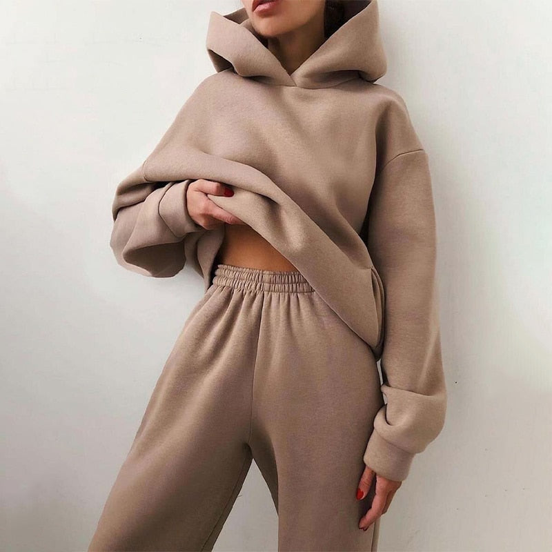 Conjunto de Moletom Feminino – Toque Confortável e Suave