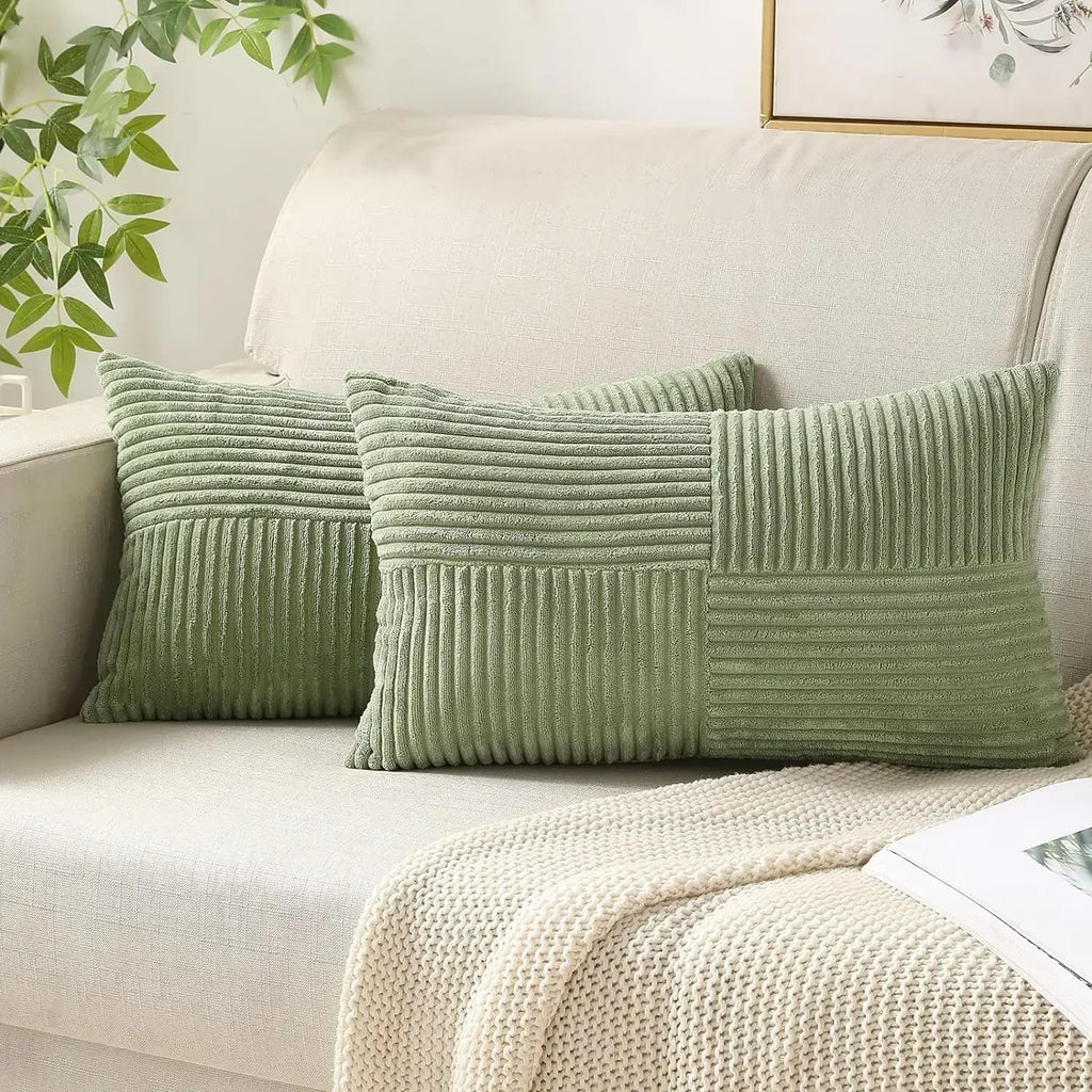 Almofada de Corduroy Elegante para Ambientes Internos