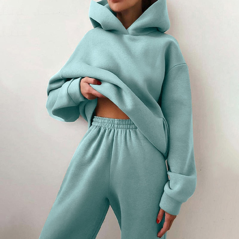 Conjunto de Moletom Feminino – Toque Confortável e Suave