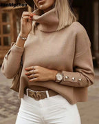 MitzisShirt | Camisola de Gola Alta Feminina