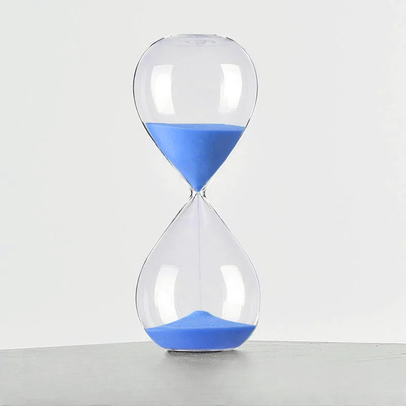 Relógio de Areia Minimalista para a Sua Decoração