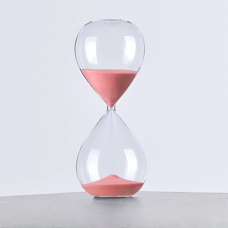 Relógio de Areia Minimalista para a Sua Decoração