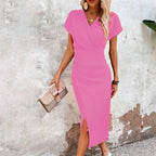 Maggiena | Vestido Casual Curto com Decote em V Feminino
