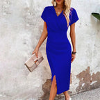 Maggiena | Vestido Casual Curto com Decote em V Feminino