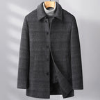 Casaco Masculino Cinza de Inverno - Ajuste Regular