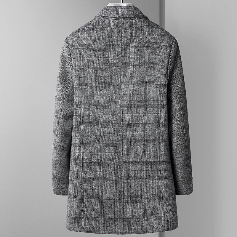 Casaco Masculino Cinza de Inverno - Ajuste Regular