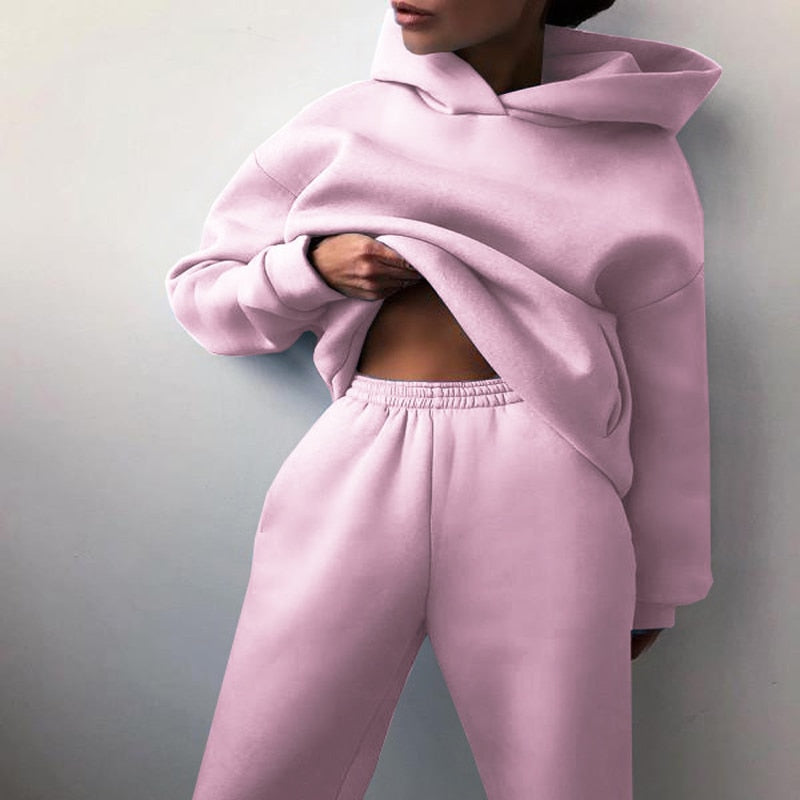 Conjunto de Moletom Feminino – Toque Confortável e Suave