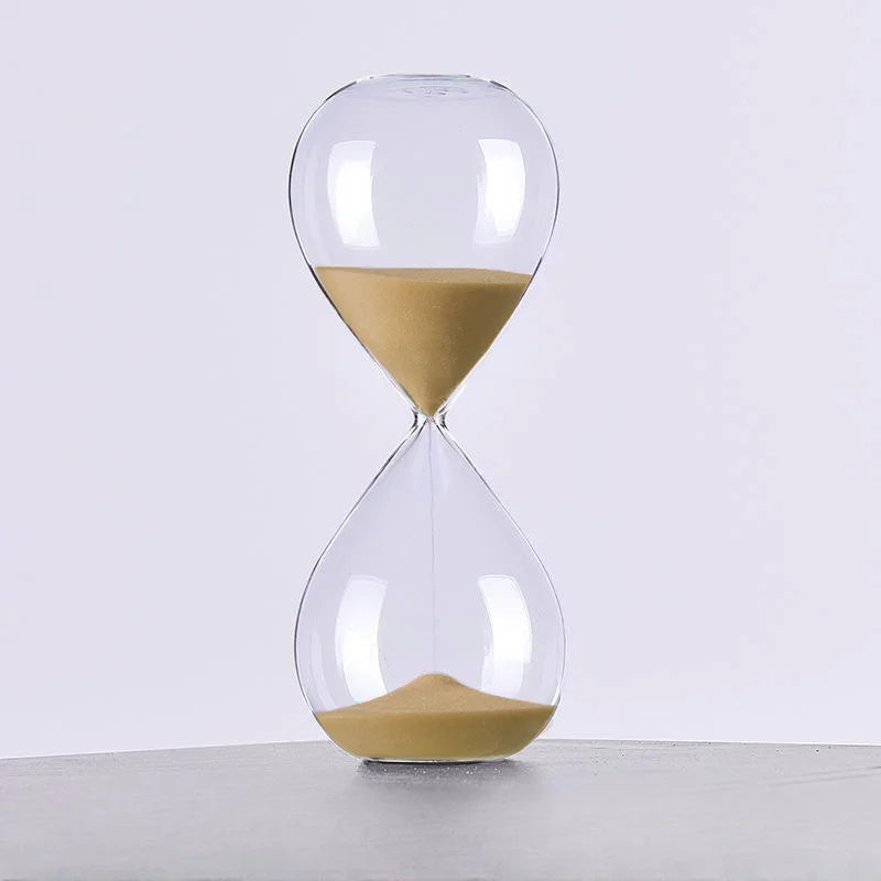 Relógio de Areia Minimalista para a Sua Decoração