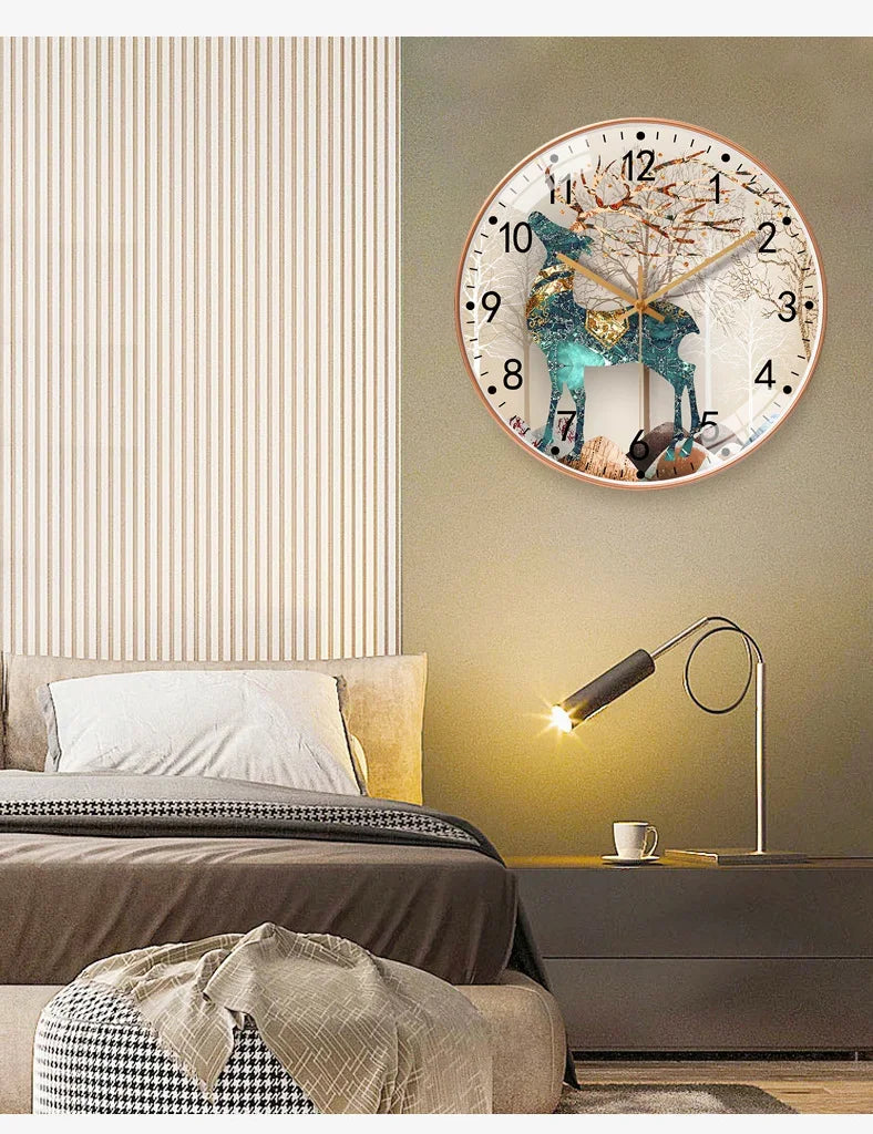 Relógio de Parede Sofisticado e Contemporâneo para Quarto