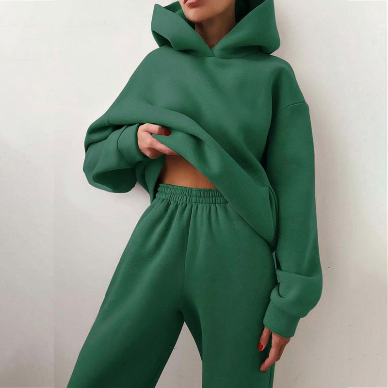 Conjunto de Moletom Feminino – Toque Confortável e Suave