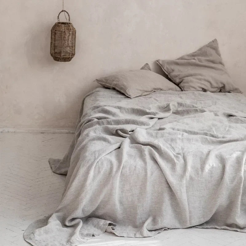 Aurenith - Conjunto de Cama em Linho Leve e Arejável