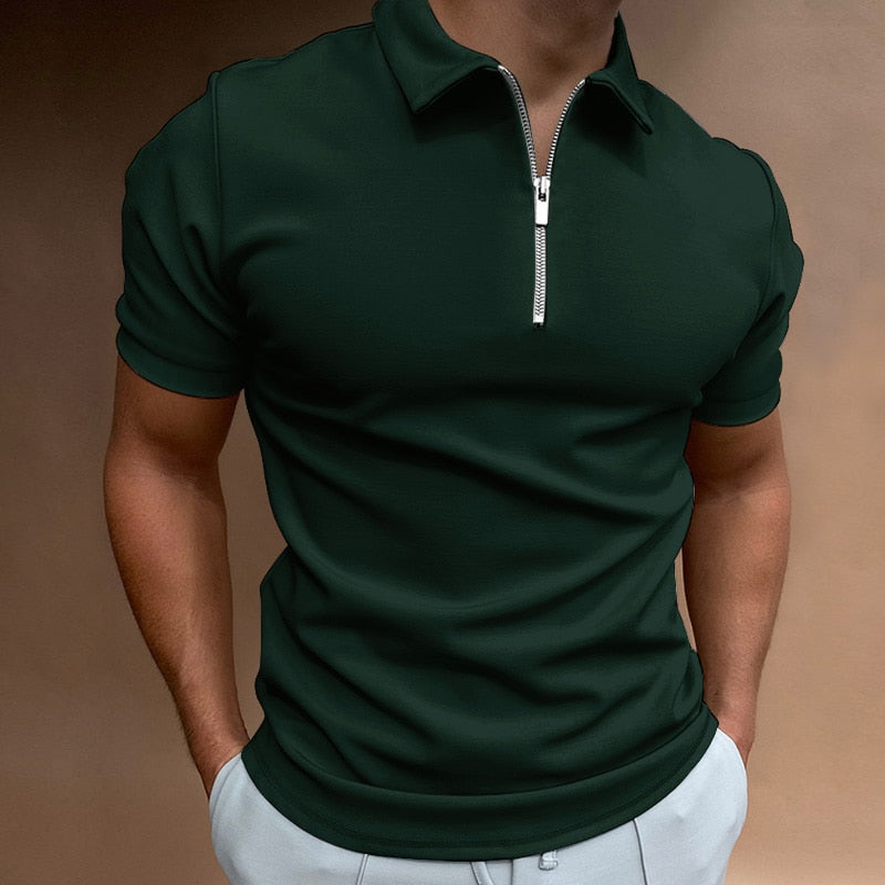 Giulio | Camisa Polo Masculina com Zíper