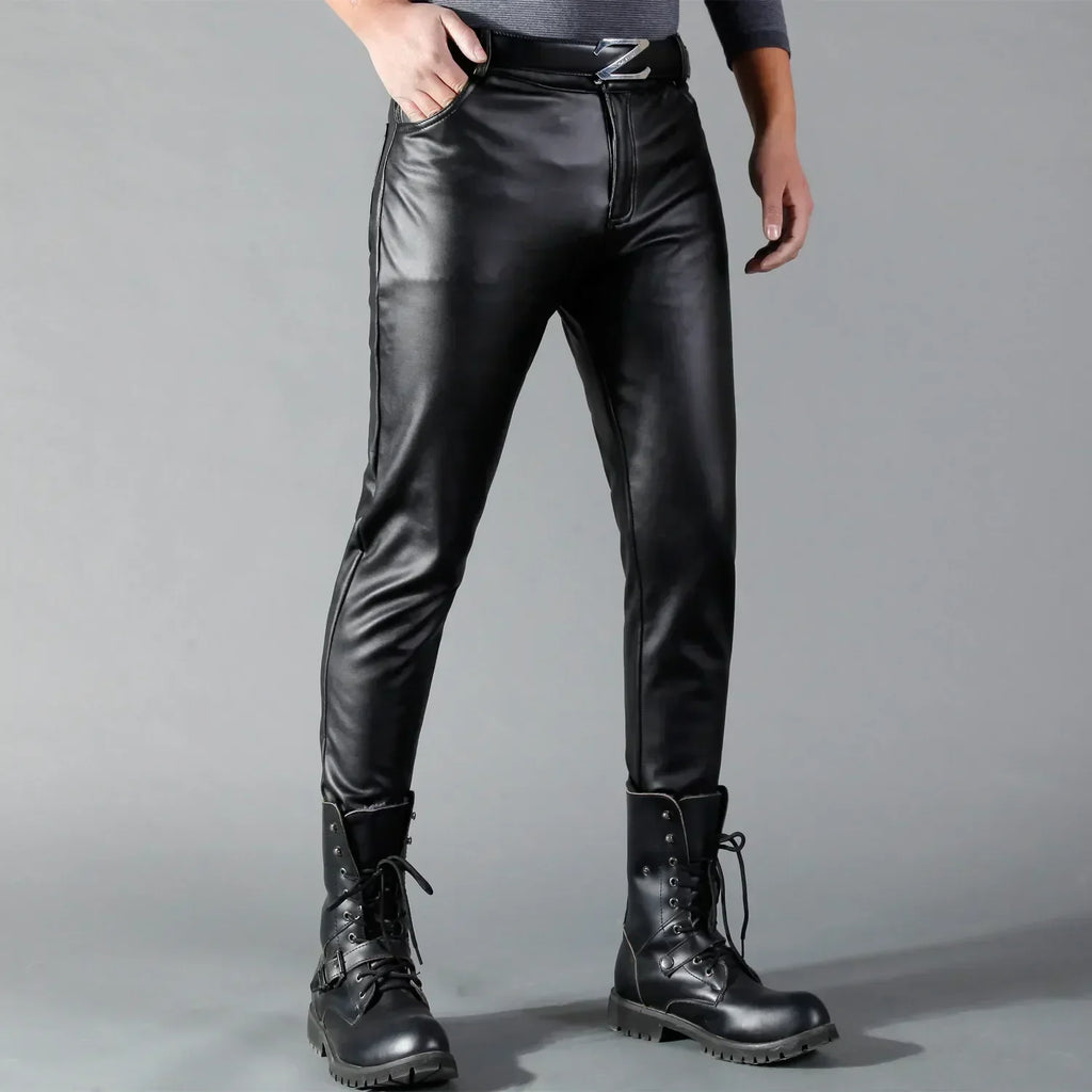 Marlenar | Calças Masculinas em Stretch | Preto