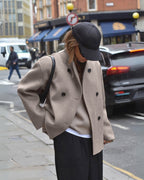 Casaco Oversized Feminino com Botões
