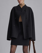 Casaco Oversized Feminino com Botões