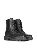 Botins Femininos Elegantes com Sola de Corda e Estampa de Cobra – Calçado Confortável e Versátil