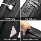Espaçosa Mochila Masculina com Porta USB | Capa Resistente