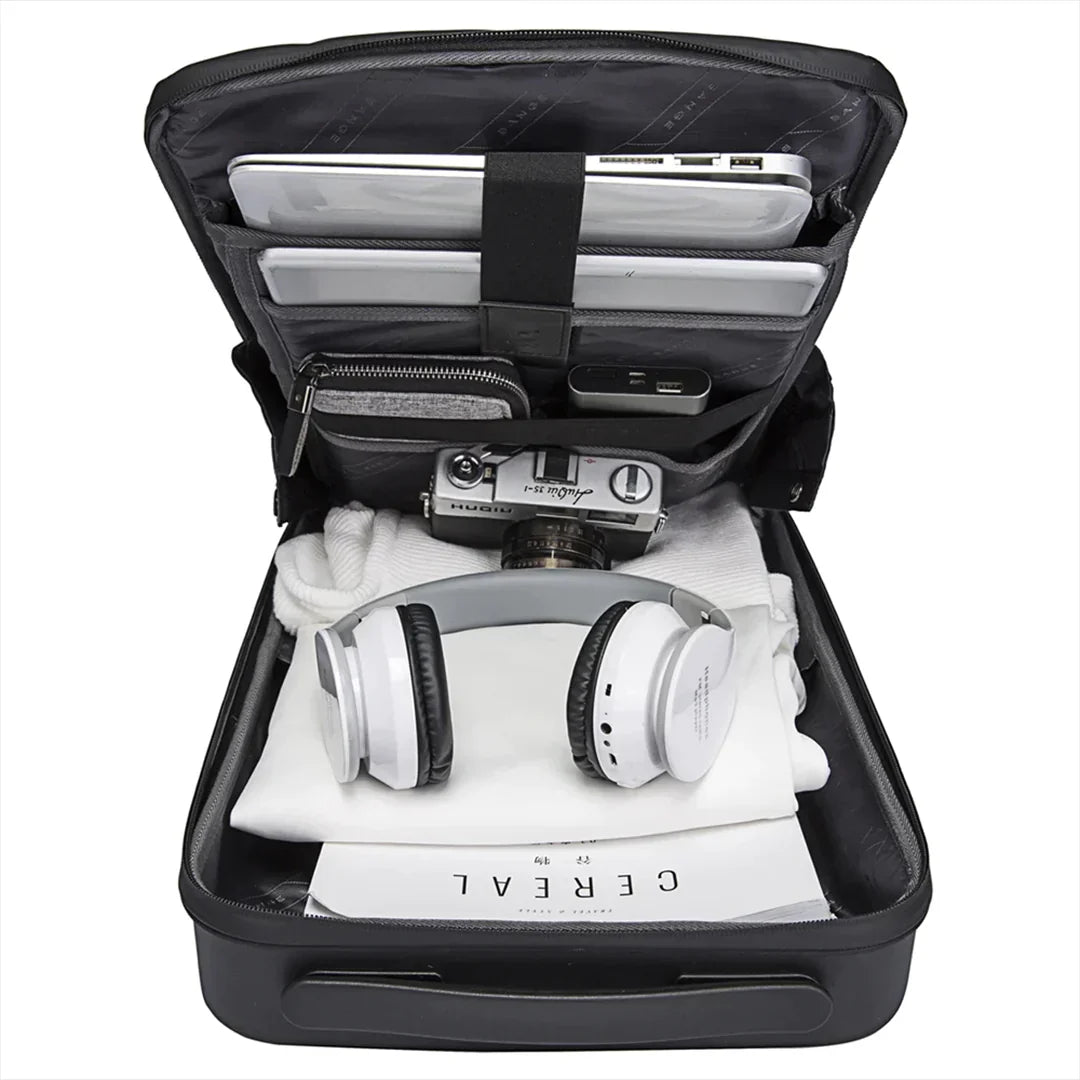 Espaçosa Mochila Masculina com Porta USB | Capa Resistente