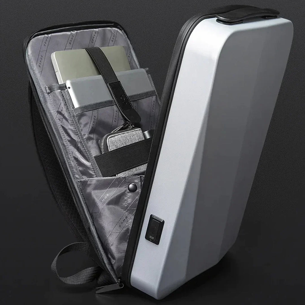 Espaçosa Mochila Masculina com Porta USB | Capa Resistente