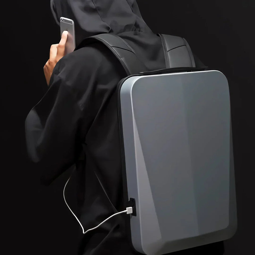 Espaçosa Mochila Masculina com Porta USB | Capa Resistente