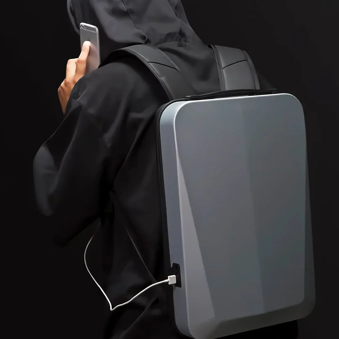 Espaçosa Mochila Masculina com Porta USB | Capa Resistente