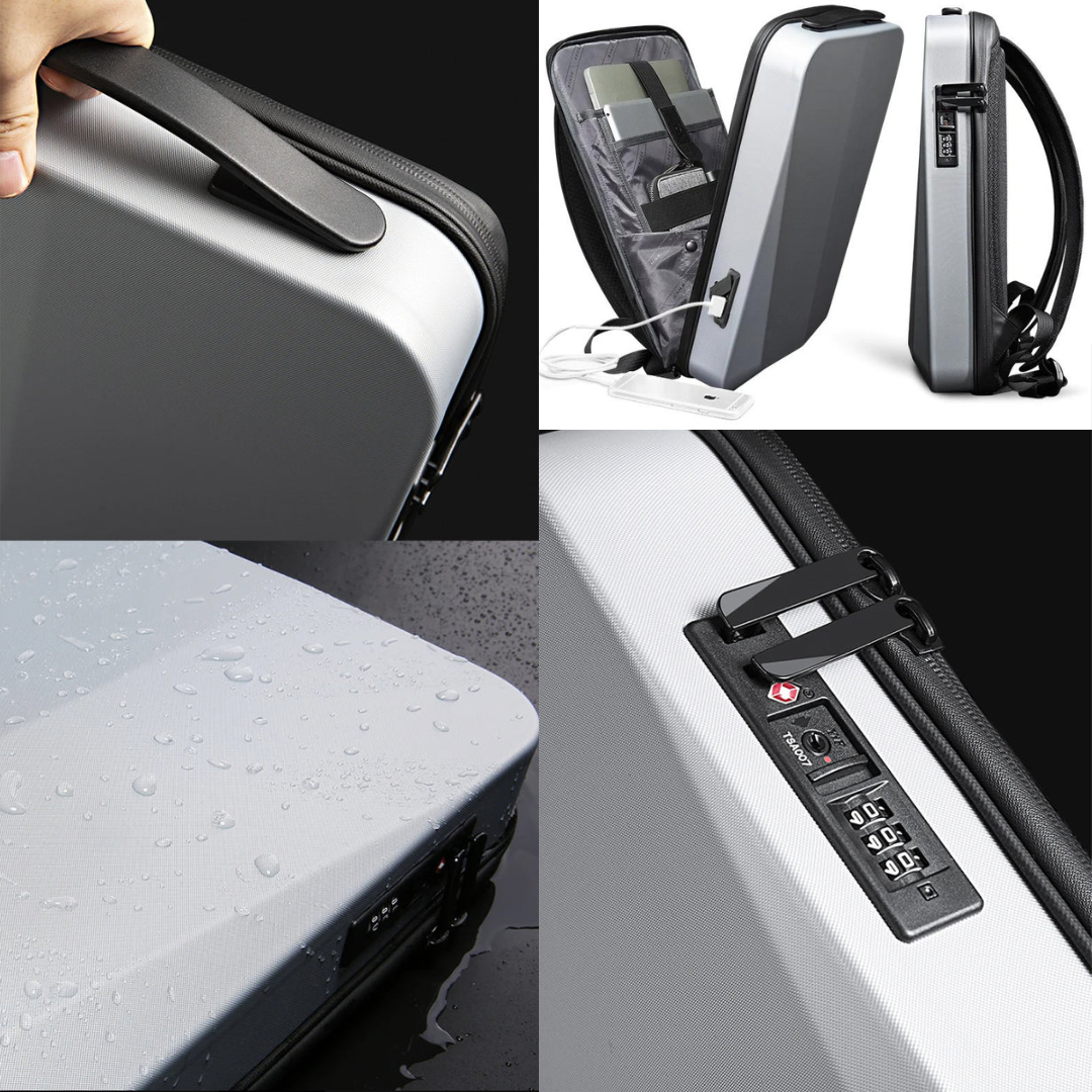 Espaçosa Mochila Masculina com Porta USB | Capa Resistente