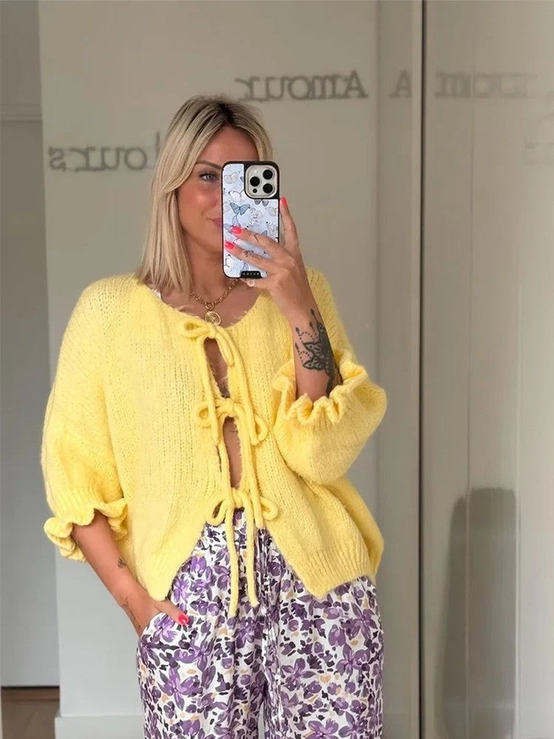 Noa - Colete Estiloso com Fecho de Laço