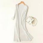 Cardigan Longo de Tricô Feminino