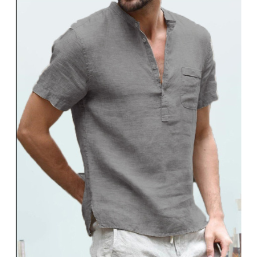 Brody | Camisa Masculina de Gola Alta