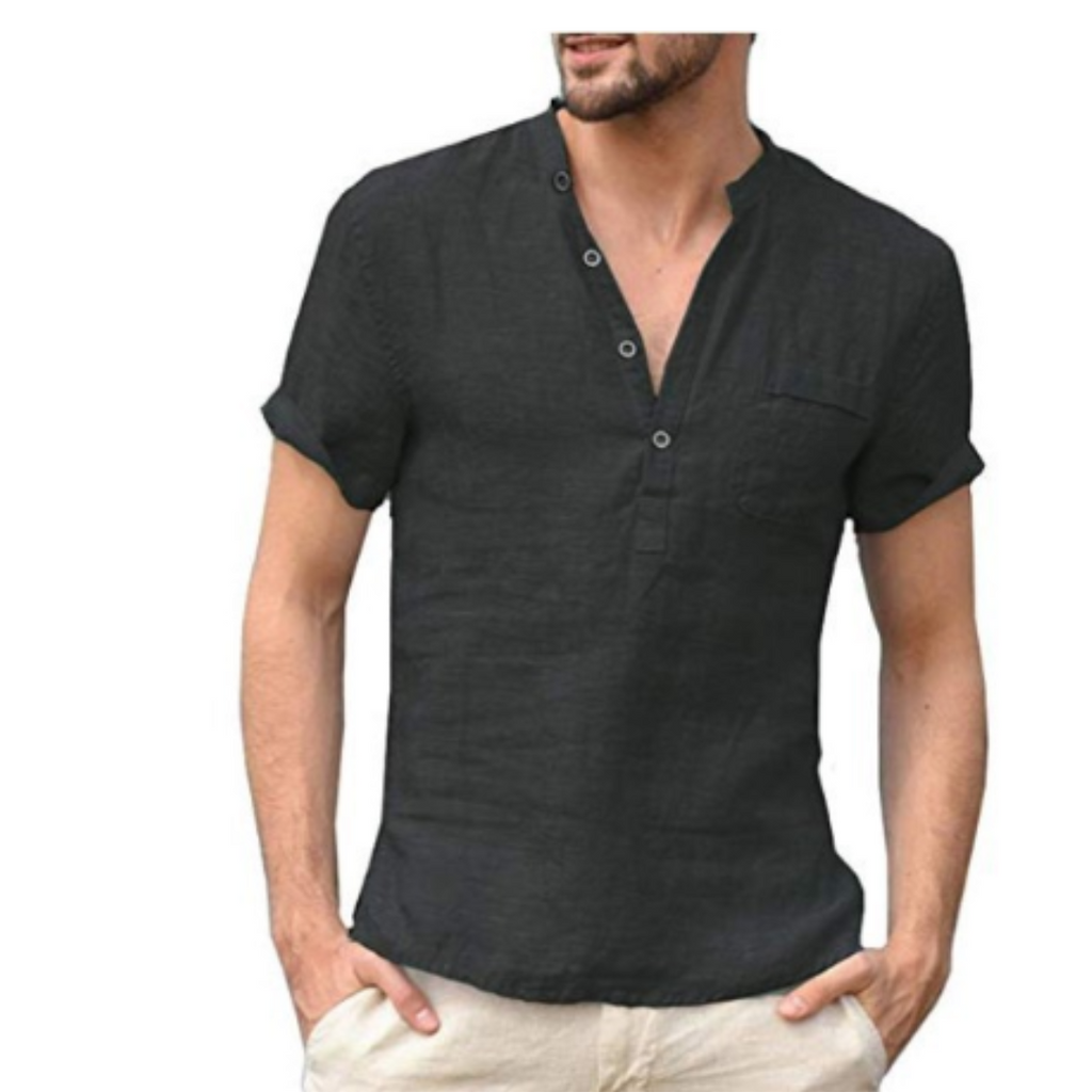 Brody | Camisa Masculina de Gola Alta