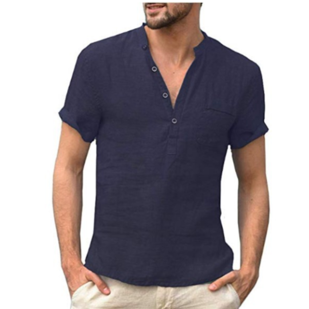 Brody | Camisa Masculina de Gola Alta