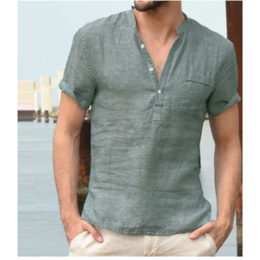 Brody | Camisa Masculina de Gola Alta