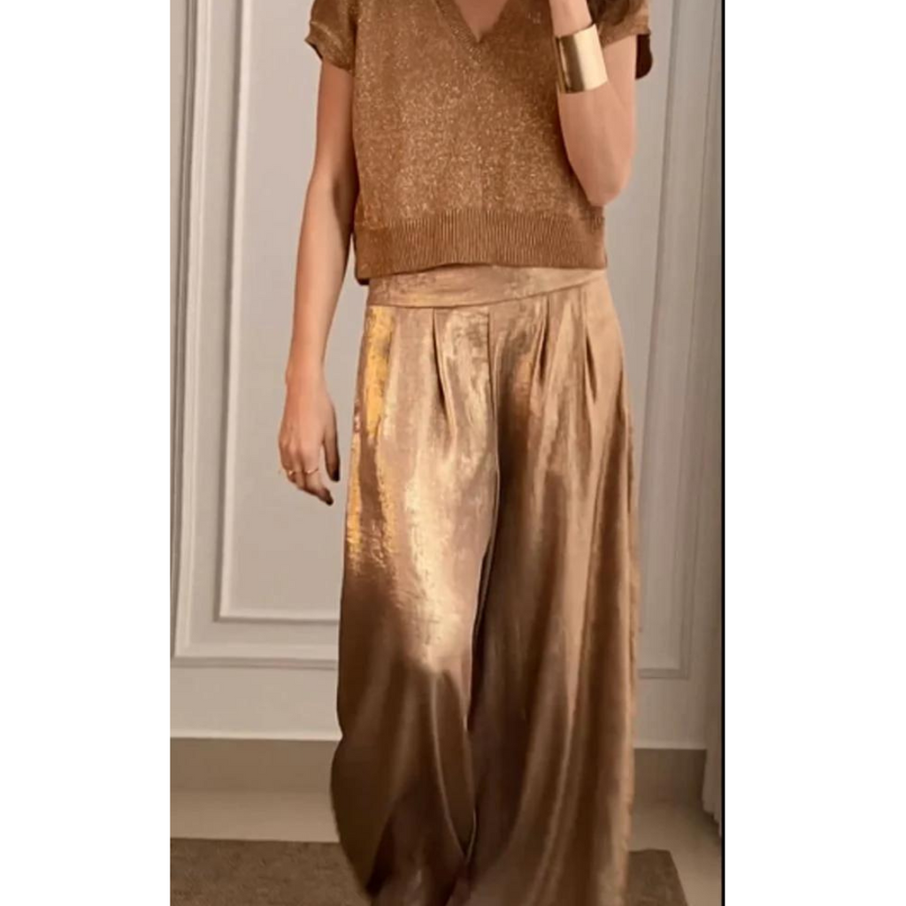 Tahnee | Conjunto de Top e Calças Elegantes