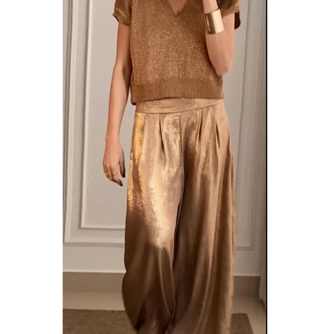 Tahnee | Conjunto de Top e Calças Elegantes
