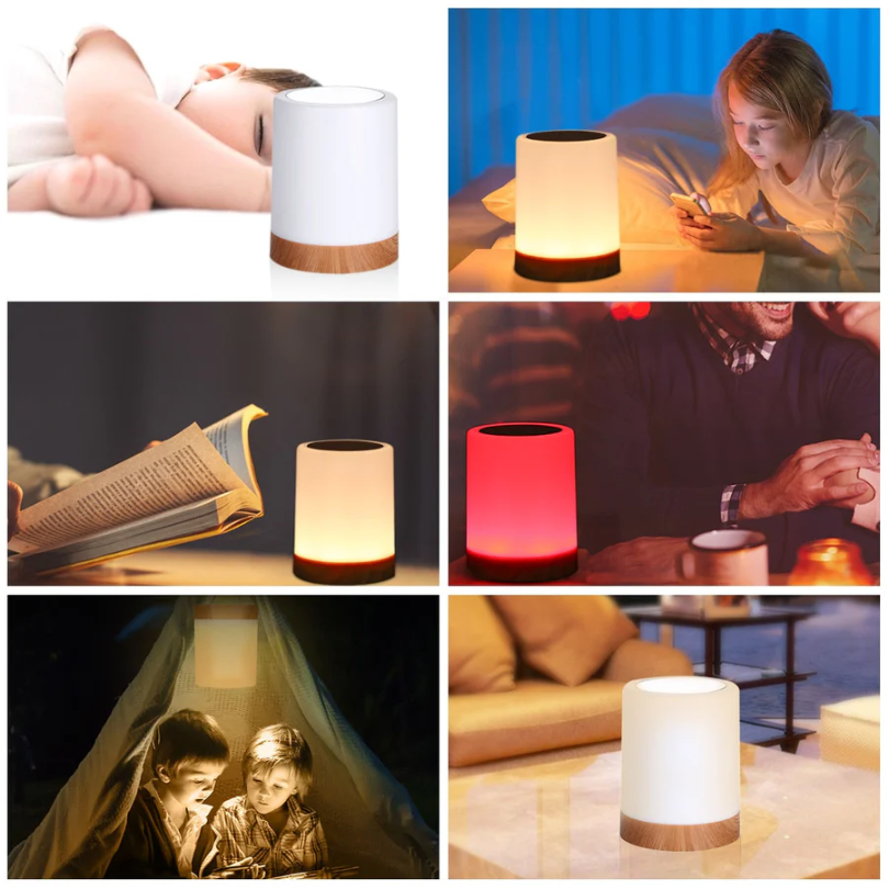 Abajur Moderno com Efeito Luminoso - LuxeTouch